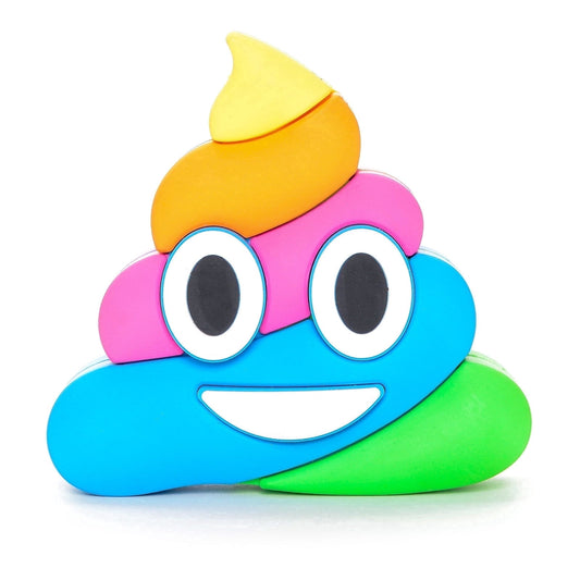 Poop Rainbow Emoji Edible Image Cake Topper For a Quarter Sheet Cake, by Tnct.