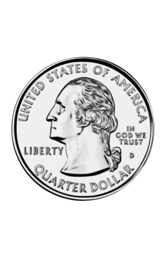 Quarter Design Edible Icing Image Cake topper, by Tnct.