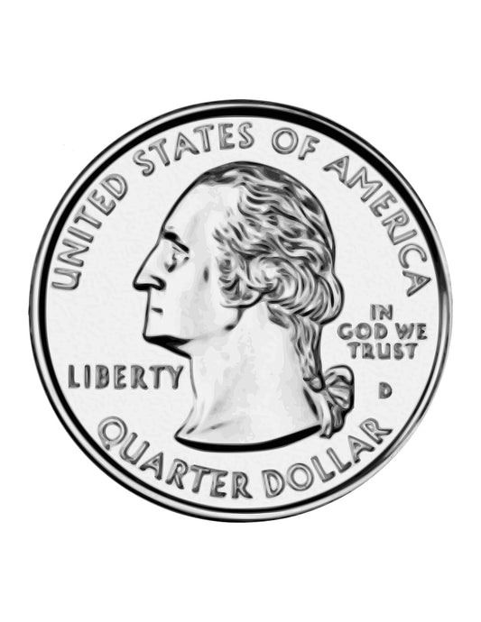 Quarter Design Edible Icing Image Cake Topper, by Tnct.