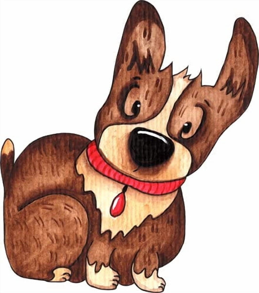 Puppy Dog Edible Image Icing Cake Topper for Quarter Sheet Cake, by TNCT