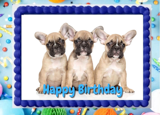 Puppy Edible Image Edible Cake opper Frosing Shee Icing Paper Birhday Cake Decoraion Edible Cake Sicker Decal #103