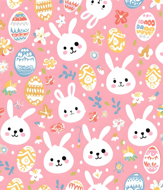 Rabbit Pattern Edible Icing Image Cake Topper, by TNCT