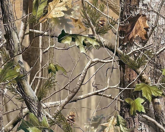 Real Camo Woodland Trees Birthday Edible Icing Image Cake Topper, by Tnct.
