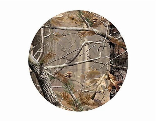 Real Camo Woodland Trees Edible Icing Image Cake Topper, by Tnct.