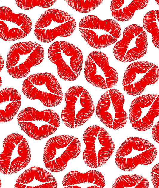 Kissy Lips Chocolate Transfer Sheet, by Tnct.