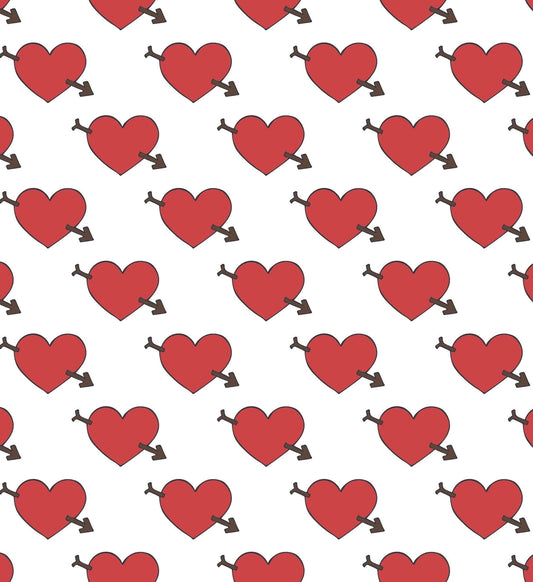 Hearts Chocolate Transfer Sheet, by Tnct.