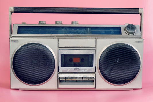 Retro Boombox Stereo Edible Image Cake, Cupcake & Cookie Topper, by Tnct.