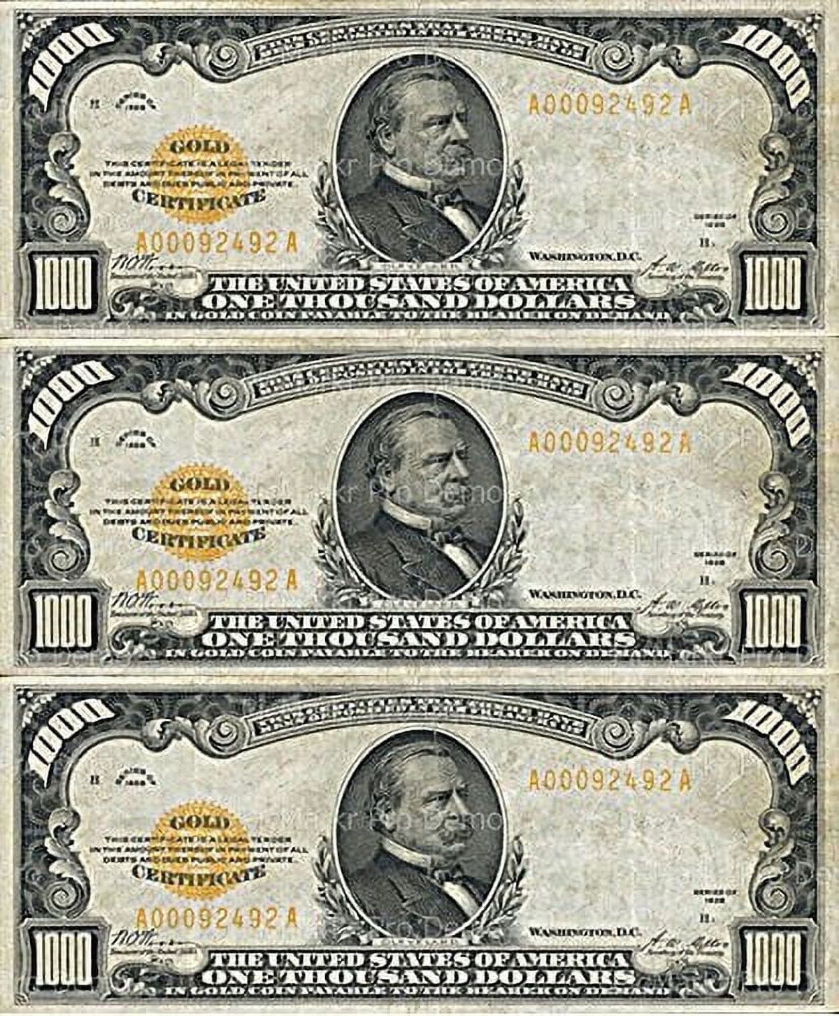 100 Dollar Bills Edible Image Icing Cake Topper for Quarter Sheet Cake, by TNCT