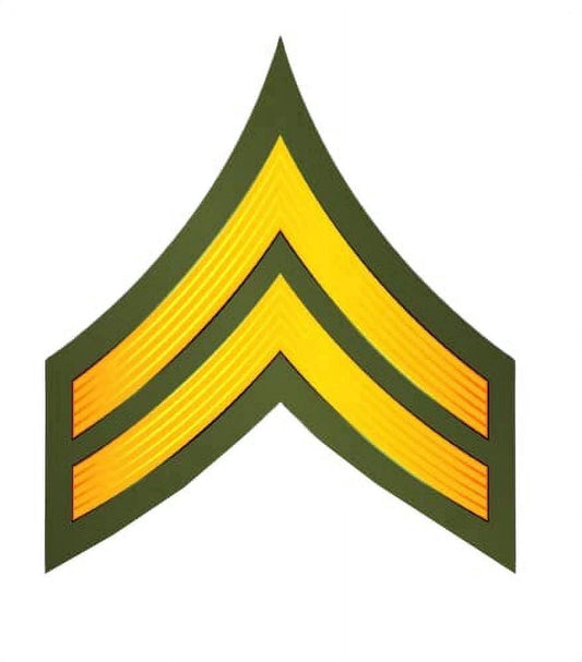 Army Corporal Rank Edible Image Icing Cake Topper for Quarter Sheet Cake, by Tnct.