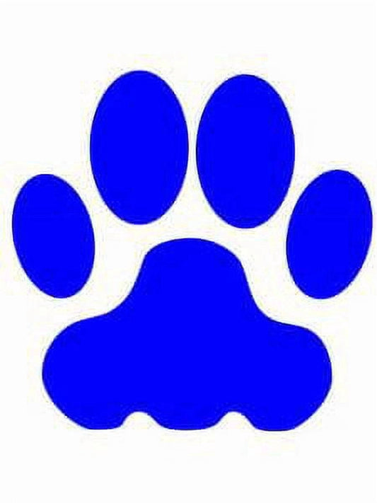 Blue Panther Paw Mascot Edible Image Icing Cake Topper for Quarter Sheet Cake, by TNCT