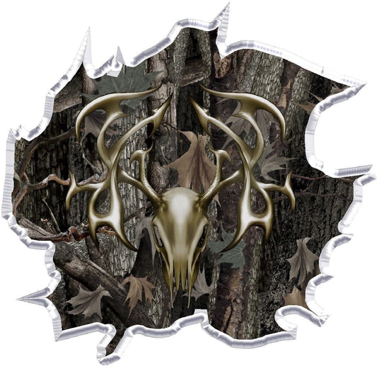 Camouflage Deer Hunting Edible Icing Image Cake Topper, by Tnct.