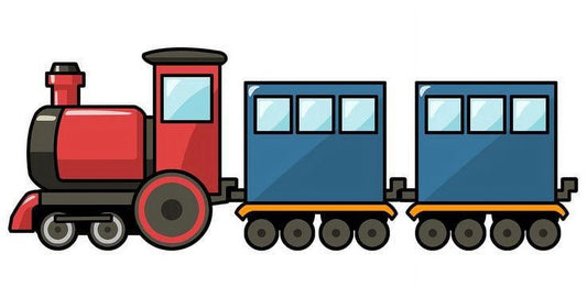 TNCT's Cartoon Train Edible Icing Image Cake Topper