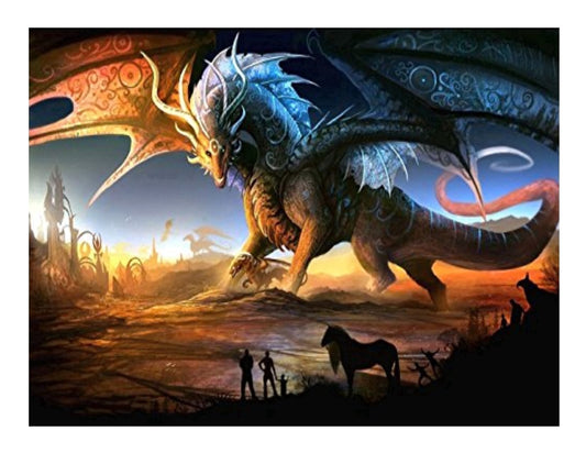 Fantasy Dragon Edible Image Icing Cake Topper for Quarter Sheet Cake, by TNCT