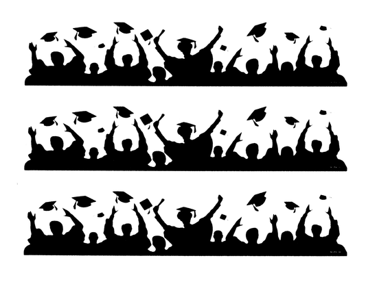 Edible Icing Image Cake Border Strips & Cake Toppers, by TNCT (3 Count)