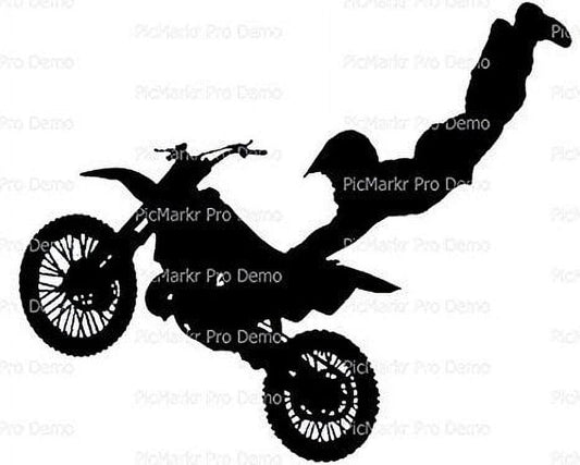 Motocross Dirtbike Edible Image Icing Cake Topper for Quarter Sheet Cake, by TNCT