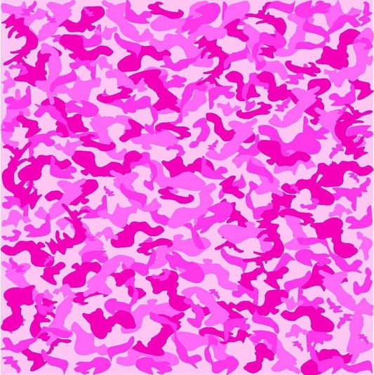 Pink Camoflage Edible Image Icing Cake Topper for Quarter Sheet Cake, by TNCT
