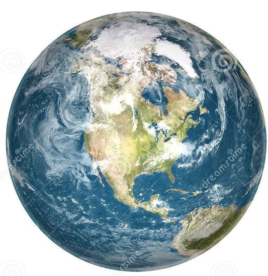 Planet Earth Edible Image Icing Cake Topper for Quarter Sheet Cake, by TNCT