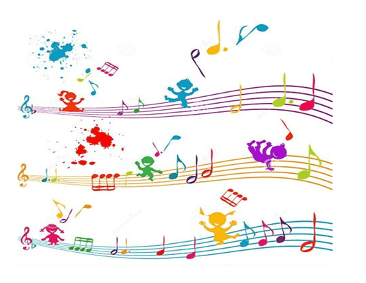Rainbow Sheet Music Edible Icing Image Cake Topper, by Tnct.
