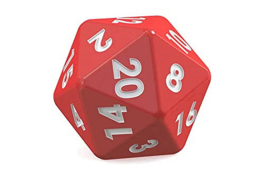 Red D20 Dice Gaming Edible Image Icing Cake Topper for Quarter Sheet Cake, by TNCT