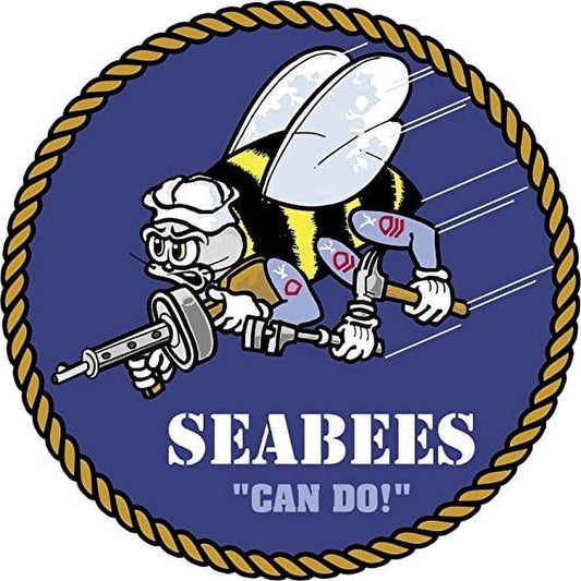Seabees Edible Icing Image Cake Topper, by Tnct.