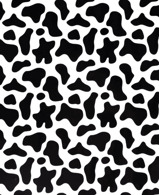 Traditional Cow Spots Edible Image Icing Cake Topper for Quarter Sheet Cake, by TNCT