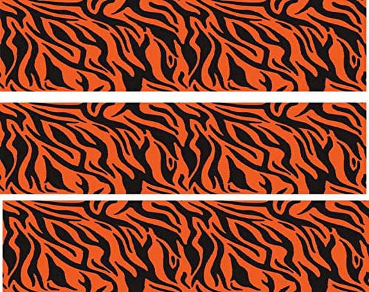 Tiger Stripes Edible Icing Image Cake Border Strips & Cake Toppers, by TNCT (3 Count)