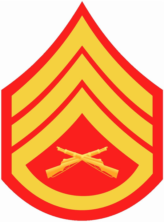US Marine E-6 Staff Sergeant Emblem Edible Icing Image Cake Cookie or Cupcake topper