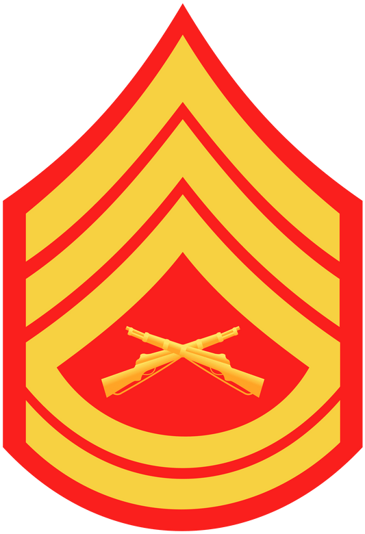 US Marine E-7 Gunnery Sergeant Emblem Edible Icing Image Cake Cookie or Cupcake topper