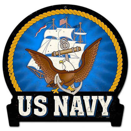 US Navy Sign Insignia Badge Edible Cake Topper Image ABPID00010V2