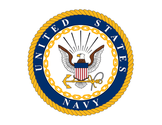 United States Navy Logo Edible Icing Image Cake Topper, by Tnct.