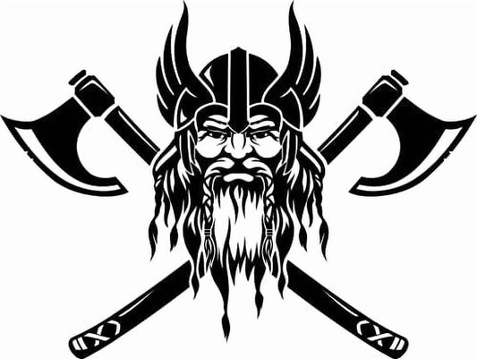 Viking Warrior Edible Image Icing Cake Topper for Quarter Sheet Cake, by TNCT