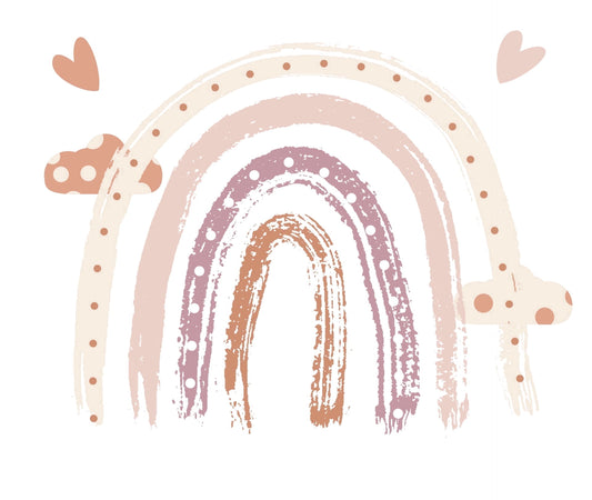 Watercolor Rainbow in Clouds Edible Icing Image Cake Border Strips & Cake Toppers, by TNCT (3 Count)