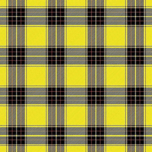 Yellow and Black Plaid Pattern Edible Image Icing Cake Topper for Quarter Sheet Cake, by TNCT