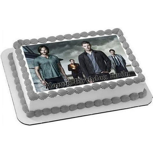Supernatural Birthday Edible Image Cake Topper For Half Sheet Cake By TNCT