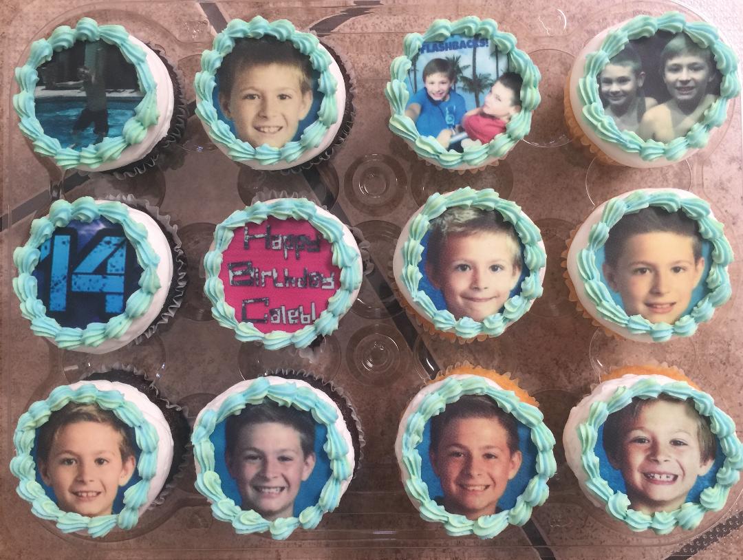 1 Sheet Of 1.875" Round Pre-Cut Edible Images For Your Cupcakes By TNCT - Create Your Own Photo Cupcakes!