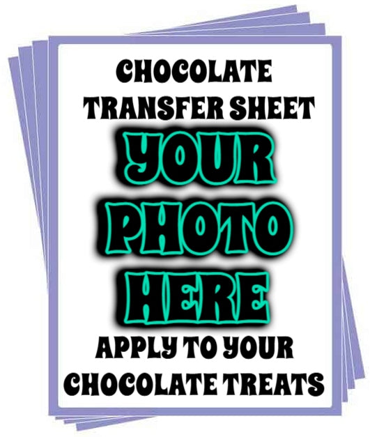 Edible Chocolate Photo Transfer By TNCT!!! Upload Your Design/Photo & Apply It To Your Very Own Custom Treats!!!