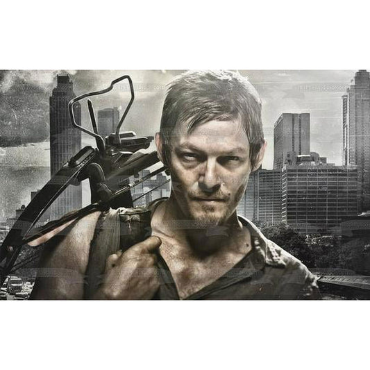 Daryl Walking Dead Birthday Edible Image Cake Topper For Half Sheet Cake By TNCT