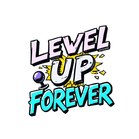 Gamer Happy Birthday Level up Forever Edible Image Cake Topper for Half Sheet Cake, by Tnct. (1 Count)