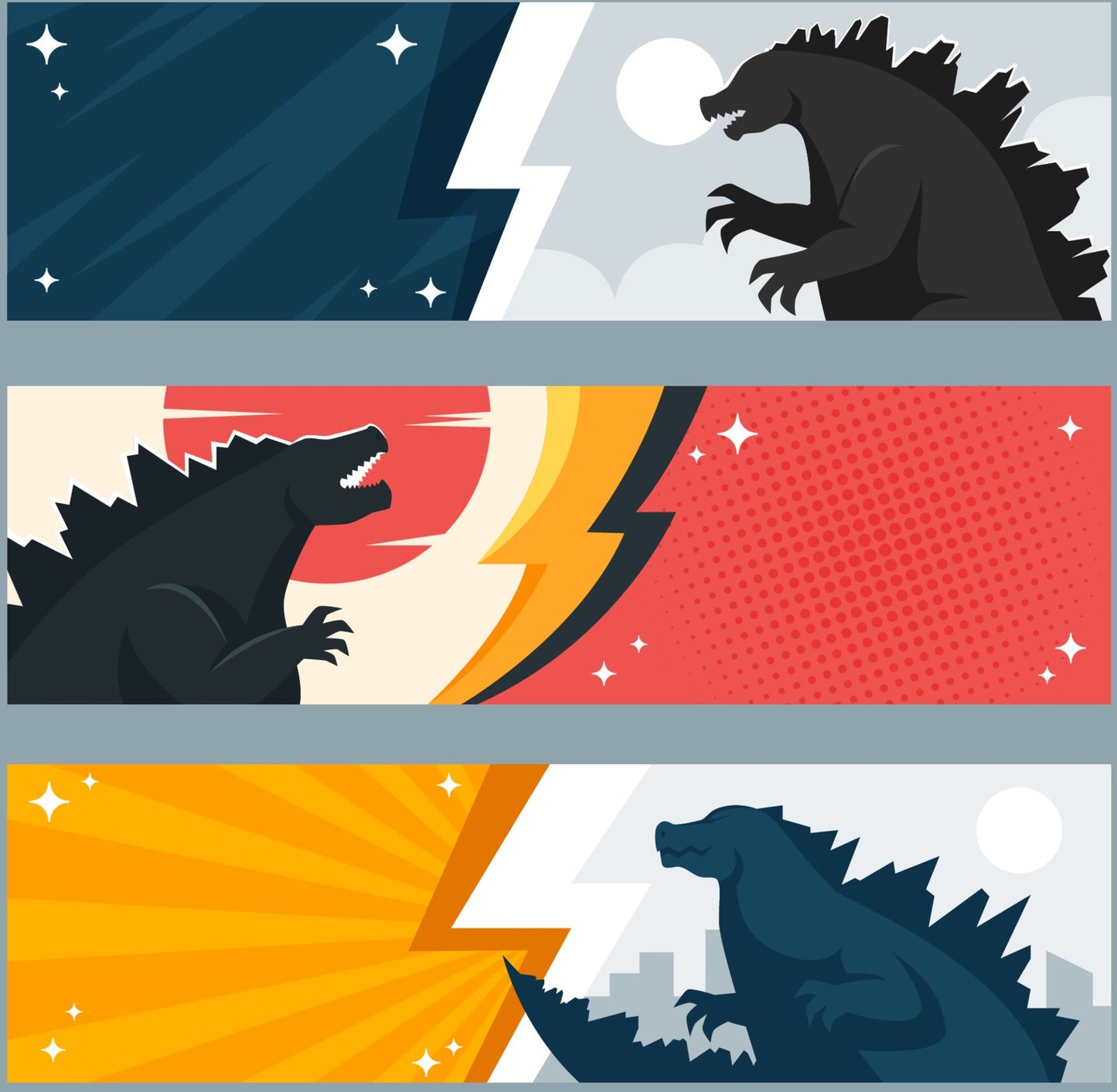 Colorful Lizard Dragons Edible Image Cake Border Strips, by Tnct. (1 Count)