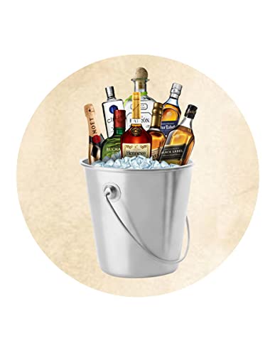1.875" Custom Bucket Design By TNCT Edible Image Cupcake Toppers!