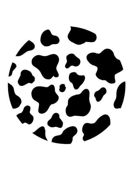 1.875" Round Pre-Cut Cow Print Edible Images For Your Cupcakes!