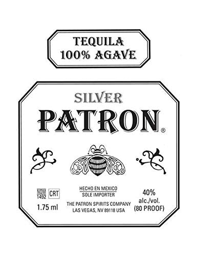 Silver Patron Label Edible Image For Quarter Sheet Cake!