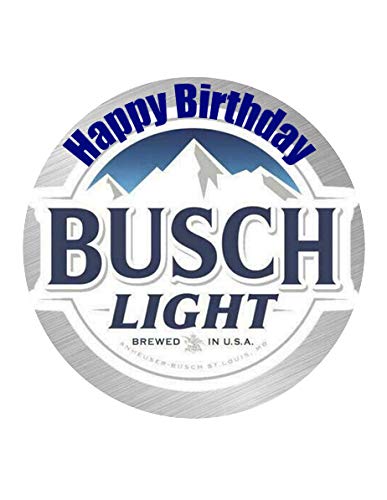 Busch Light Edible Image For 9.5" Round Cakes!