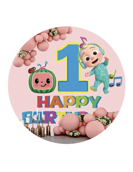 1.875" Round Pre-Cut 1st Bday Edible Image Cupcake Toppers!