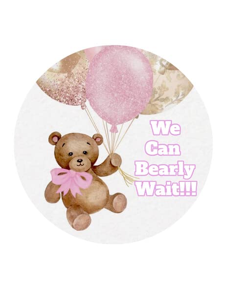 3" Round Pre-Cut Teddy Bearrrr Edible Image Cupcake Or Cookie Toppers By TNCT!