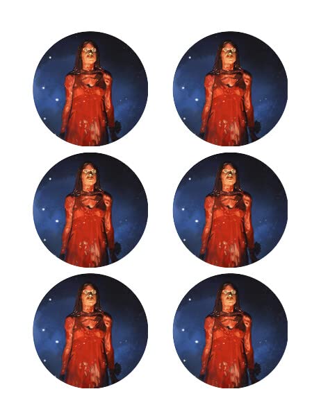 3" Round Pre-Cut Carrie Edible Image Cupcake Toppers!