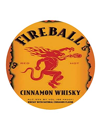 7.5" Pre-Cut Round Fireball Edible Image!