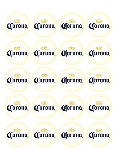 1.875" Pre-Cut Corona Label Edible Images For Your Cupcakes Or Cookies!