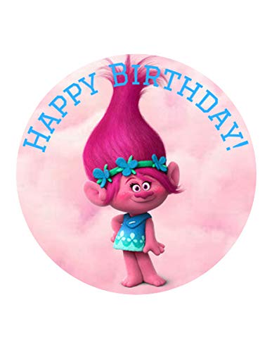 9.5" Pre-Cut Birthday Poppy Edible Image By TNCT!