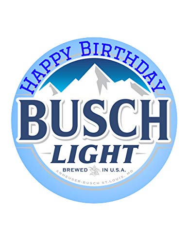Busch Light Edible Image For 7.5inch Round Cakes!